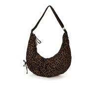 Bolsa de albóndigas Cheetah Satchels Monederos Estampado Leopardo Bolsa Crescent Bag para Mujeres Damas Viajes de Trabajo, marrón, 20.47x15.75x0.79Zoll