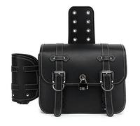 Bolsa de alforja de motor Alforjas Universales Para Motocicleta Con Bolsa Para Botella De Agua Herramienta De Almacenamiento Para Motocicleta Bolsa de Manillar para Moto ( Talla : Black large size )