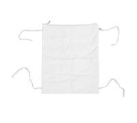 Bolsa de algodón chino con 4 correas de fijación, bolsa de algodón apta para microondas para compresas calientes, color blanco, 34 x 28 cm