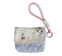 Bolsa de algodón con estampado floral de moda para cámara, bolsa portátil para monedas, dinero en efectivo, bolsas de transporte para actos al aire libre