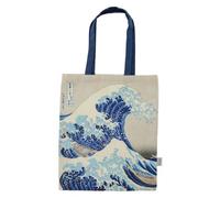 Bolsa de algodón Katsushika Hokusai, La gran ola de Kanagawa (44 x 38 cm), multicolor, 38 x 20 x 44 cm
