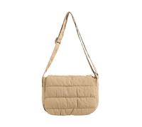 Bolsa de Algodón Ligero Con Botones De Algodón Con Cubiertas Ligeras Voltear Diseños Moda Antebrazo Bolsas De Tampón Nylon Crossbody Bolsa, caqui