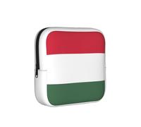 Bolsa de almacenamiento a prueba de épocas, con diseño de bandera de Hungría, funda de viaje para toallas sanitarias, discreta bolsa mensajera para bolso de oficina