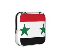 Bolsa de almacenamiento a prueba de épocas, con diseño de bandera de la República Árabe Siria, funda de viaje para toallas sanitarias, discreta bolsa mensural para bolso de oficina
