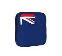 Bolsa de almacenamiento a prueba de épocas, con diseño de bandera de las Islas Turcas y Caicos, funda de viaje para toallas sanitarias, discreta bolsa mensural para bolso de oficina