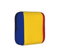 Bolsa de almacenamiento a prueba de épocas, con diseño de bandera de Rumania, funda de viaje para toallas sanitarias, discreta bolsa mensajera para bolso de oficina