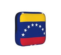 Bolsa de almacenamiento a prueba de épocas, con diseño de bandera de Venezuela, funda de viaje para toallas sanitarias, discreta bolsa mensajera para bolso de oficina