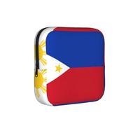 Bolsa de almacenamiento a prueba de épocas con la bandera de Filipinas, funda de viaje para toallas sanitarias, discreta bolsa mensajera para bolso de oficina