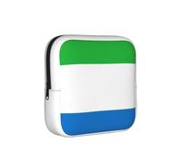 Bolsa de almacenamiento a prueba de épocas con la bandera de Sierra Leona, funda de viaje de higiene femenina para toallas sanitarias, bolsa mensural discreta para bolso de oficina