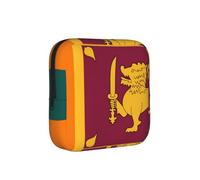 Bolsa de almacenamiento a prueba de épocas con la bandera de Sri Lanka, funda de viaje para toallas sanitarias, discreta bolsa mensural para bolso de oficina