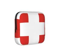 Bolsa de almacenamiento a prueba de épocas con la bandera suiza, funda de viaje para toallas sanitarias, bolsa mensural discreta para bolso de oficina