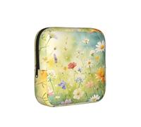 Bolsa de almacenamiento a prueba de épocas de arte salvaje de acuarela, funda de viaje de higiene femenina para toallas sanitarias, bolsa mensural discreta para bolso de oficina