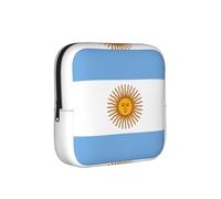 Bolsa de almacenamiento a prueba de épocas de la bandera argentina, funda de viaje de higiene femenina para toallas sanitarias, bolsa mensural discreta para bolso de oficina