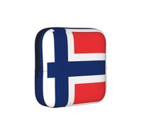 Bolsa de almacenamiento a prueba de épocas de la bandera de Noruega, funda de viaje de higiene femenina para toallas sanitarias, bolsa mensural discreta para bolso de oficina