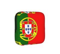 Bolsa de almacenamiento a prueba de épocas de la bandera de Portugal, funda de viaje para toallas sanitarias, discreta bolsa mensajera para bolso de oficina