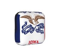 Bolsa de almacenamiento a prueba de épocas de la bandera del estado de Iowa, funda de viaje para toallas sanitarias, bolsa mensural discreta para bolso de oficina