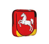 Bolsa de almacenamiento a prueba de épocas, diseño de bandera de Baja Sajonia, funda de viaje para toallas sanitarias, discreta bolsa mensural para bolso de oficina