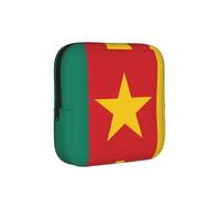 Bolsa de almacenamiento a prueba de épocas, diseño de bandera de Camerún, funda de viaje para toallas sanitarias, discreta bolsa mensajera para bolso de oficina