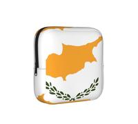 Bolsa de almacenamiento a prueba de épocas, diseño de bandera de Chipre, funda de viaje para toallas sanitarias, discreta bolsa mensural para bolso de oficina