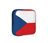 Bolsa de almacenamiento a prueba de épocas, diseño de bandera de la República Checa, funda de viaje para toallas sanitarias, discreta bolsa mensural para bolso de oficina