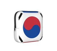 Bolsa de almacenamiento a prueba de épocas, diseño de bandera de la República de Corea, funda de viaje para toallas sanitarias, discreta bolsa mensural para bolso de oficina