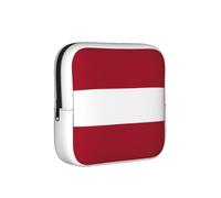 Bolsa de almacenamiento a prueba de épocas, diseño de bandera de Letonia, funda de viaje para toallas sanitarias, discreta bolsa mensajera para bolso de oficina