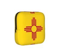 Bolsa de almacenamiento a prueba de épocas, diseño de bandera de Nuevo México, funda de viaje para toallas sanitarias, discreta bolsa mensajera para bolso de oficina