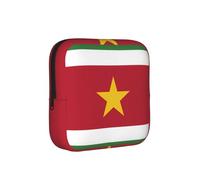 Bolsa de almacenamiento a prueba de épocas, diseño de bandera de Surinam, funda de viaje para toallas sanitarias, discreta bolsa mensajera para bolso de oficina