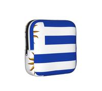 Bolsa de almacenamiento a prueba de épocas, diseño de bandera de Uruguay, funda de viaje para toallas sanitarias, discreta bolsa mensajera para bolso de oficina