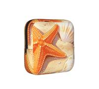 Bolsa de almacenamiento a prueba de épocas, diseño de estrellas de mar, funda de viaje para toallas sanitarias, discreta bolsa mensural para bolso de oficina