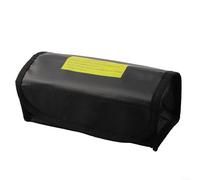 Bolsa de almacenamiento a prueba de explosiones para batería eBike resistente al fuego e impermeable 185 x 75 x 60 mm (negro)