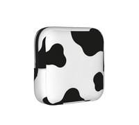 Bolsa de almacenamiento a prueba de período con estampado de vaca, funda de viaje de higiene femenina para toallas sanitarias, bolsa mensural discreta para bolso de oficina