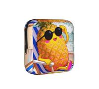 Bolsa de almacenamiento a prueba de períodos festivos de piña, funda de viaje de higiene femenina para toallas sanitarias, bolsa mensural discreta para bolso de oficina