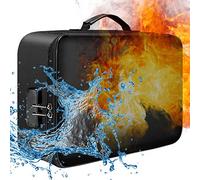 Bolsa de Almacenamiento Antincendio y Impermeable con Candado Cierre Cremallera Asa Reforzada Organizador Seguro para Documentos Dinero Tarjetas Pasaporte Valores Ideal Hogar Oficina Viajes