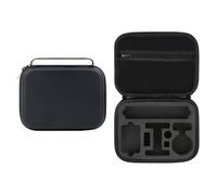 Bolsa de almacenamiento antipresión antigolpes para cámara Insta360 GO Ultra, bolsa de poliuretano EVA con bolsillo interno de malla con cremallera, doble cremallera y asa para viajes y organización