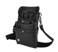 Bolsa de Almacenamiento - Bolsa de Cintura de Tijeras de Peluquero portátil Bolsa de Almacenamiento de Herramientas de peluquería Peine para cortadora de Cabello(Negro)