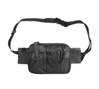 Bolsa de almacenamiento, bolsa de cintura para herramientas de personal para profesionales de la salud, trabajo hospitalario y organización de equipos portátiles (negro)
