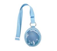 Bolsa de almacenamiento compatible con Tamagotchi Paradise con nailon y construcción para soportar necesidades de almacenamiento de consola y accesorios (azul)