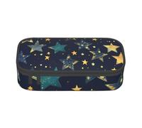 Bolsa de almacenamiento con estampado de girasoles y plantas para oficina de negocios, estuche para lápices, estuche para lápices, bolsa de maquillaje, bolsas de cosméticos, Stars Eastern Stars, One