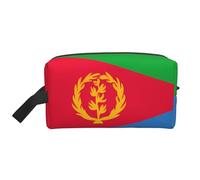 Bolsa de almacenamiento con estampado de la bandera de Bolivia, bolsa de aseo de viaje duradera, accesorio de embalaje de lona portátil para uso diario, gimnasio y viajes, Bandera de Eritrea, Talla