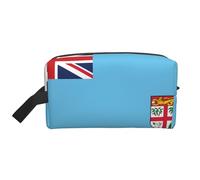 Bolsa de almacenamiento con estampado de la bandera de Bolivia, bolsa de aseo de viaje duradera, accesorio de embalaje de lona portátil para uso diario, gimnasio y viajes, Bandera de Fiji, Talla única