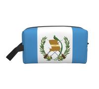 Bolsa de almacenamiento con estampado de la bandera de Kazajstán, kit de aseo para afeitar, bolsas de cosméticos de viaje, organizador de embalaje, bolsa portátil, Bandera de Guatemala, Talla única