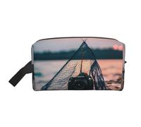 Bolsa de almacenamiento con estampado de repollo brillante, elegantes bolsas de aseo y cosméticos de viaje, accesorio de embalaje para viajes, uso en el gimnasio, Redes de pesca de estrella de mar