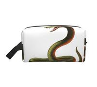 Bolsa de almacenamiento con estampado interestelar de Universo con estrellas y galaxia, bolsa de aseo de viaje duradera, accesorio de embalaje de lona portátil para uso diario, gimnasio y viaje, Snake