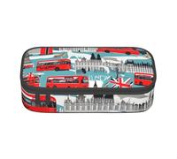 Bolsa de almacenamiento con impresión de hockey sobre hielo para oficina de negocios, estuche, estuche para lápices, bolsa de maquillaje, bolsas de cosméticos, I Like London, One Size