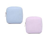 Bolsa De Almacenamiento Cuadrada De 2 Piezas, Mini Bolsa De Almacenamiento, Bolsa De Cosméticos De Pana, Bolsa De Aseo Portátil, Bolsa De Almacenamiento Para Mujer