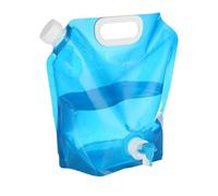 Bolsa de almacenamiento de agua clara: tanque de agua plegable, contenedor portátil | Contenedor de agua con mango ergonómico para camping, trekking, supervivencia, barbacoa, festivales y excursiones