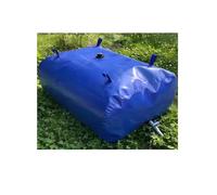 Bolsa de almacenamiento de agua de gran capacidad para acampar al aire libre, construcción de jardín, plegable, con válvula de bola y anillo para colgar