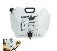 Bolsa de almacenamiento de agua, jarra plegable con caño vertedero - bolsa de depósito de bebidas, gran formato, 8 litros, antifugas, para senderismo, caza, alpinismo, bicicletas, senderismo ecuestre
