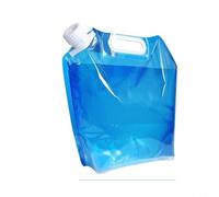 Bolsa de almacenamiento de agua plegable, recipiente de agua portátil de gran capacidad de 10 L con asa reforzada para acampar al aire libre, senderismo, viajes, deportes y almacenamiento de agua